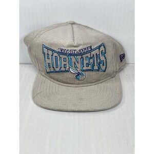 New Era Charlotte Hornets Corduroy The Golfer Snapback Hat Cap Adjustable Gray